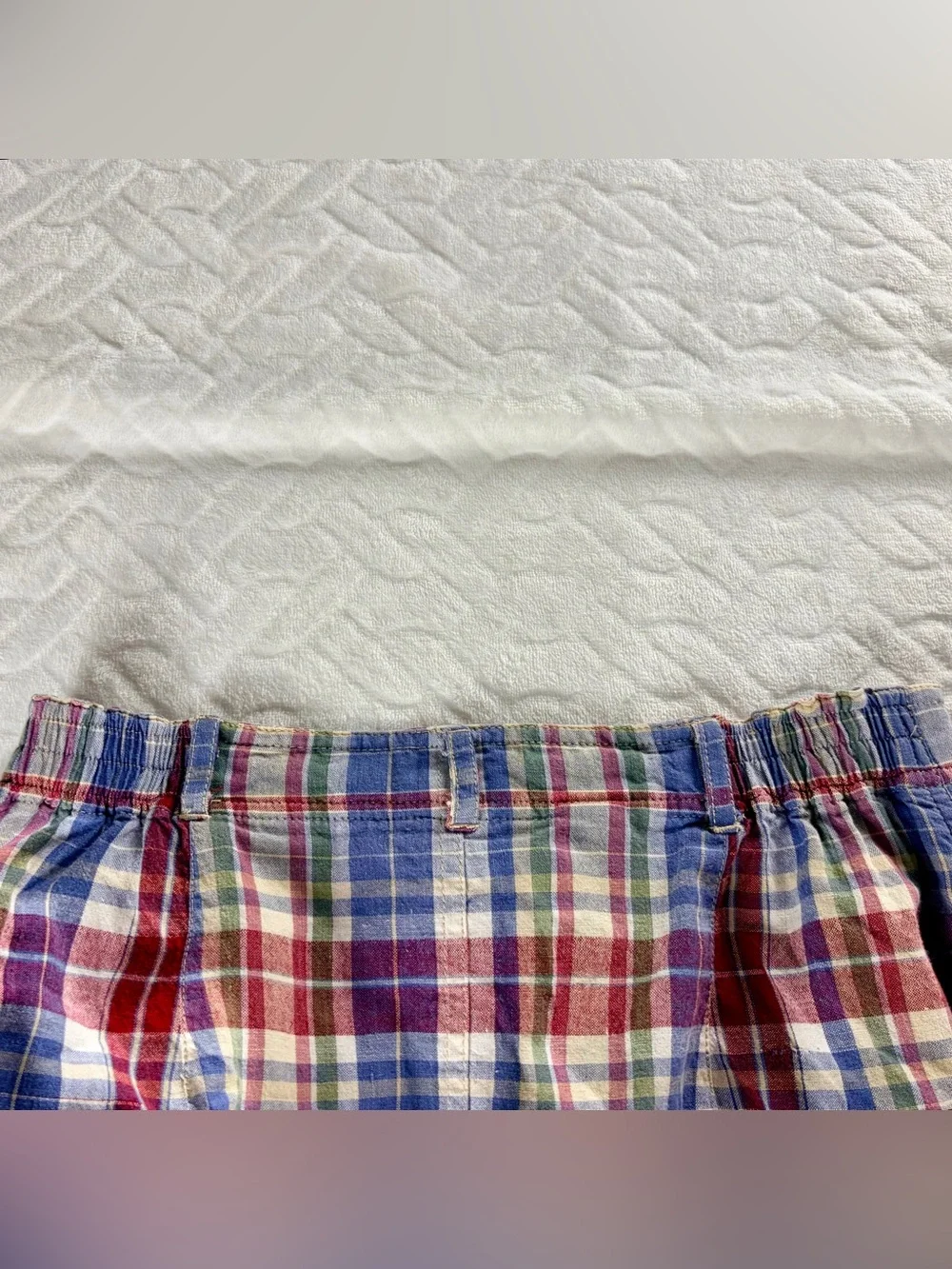 VTG Pendleton 100% Cotton 1992 Release Plaid Button Front Skirt Set Size M / 10